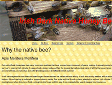 Tablet Screenshot of irishdarknativehoneybees.com